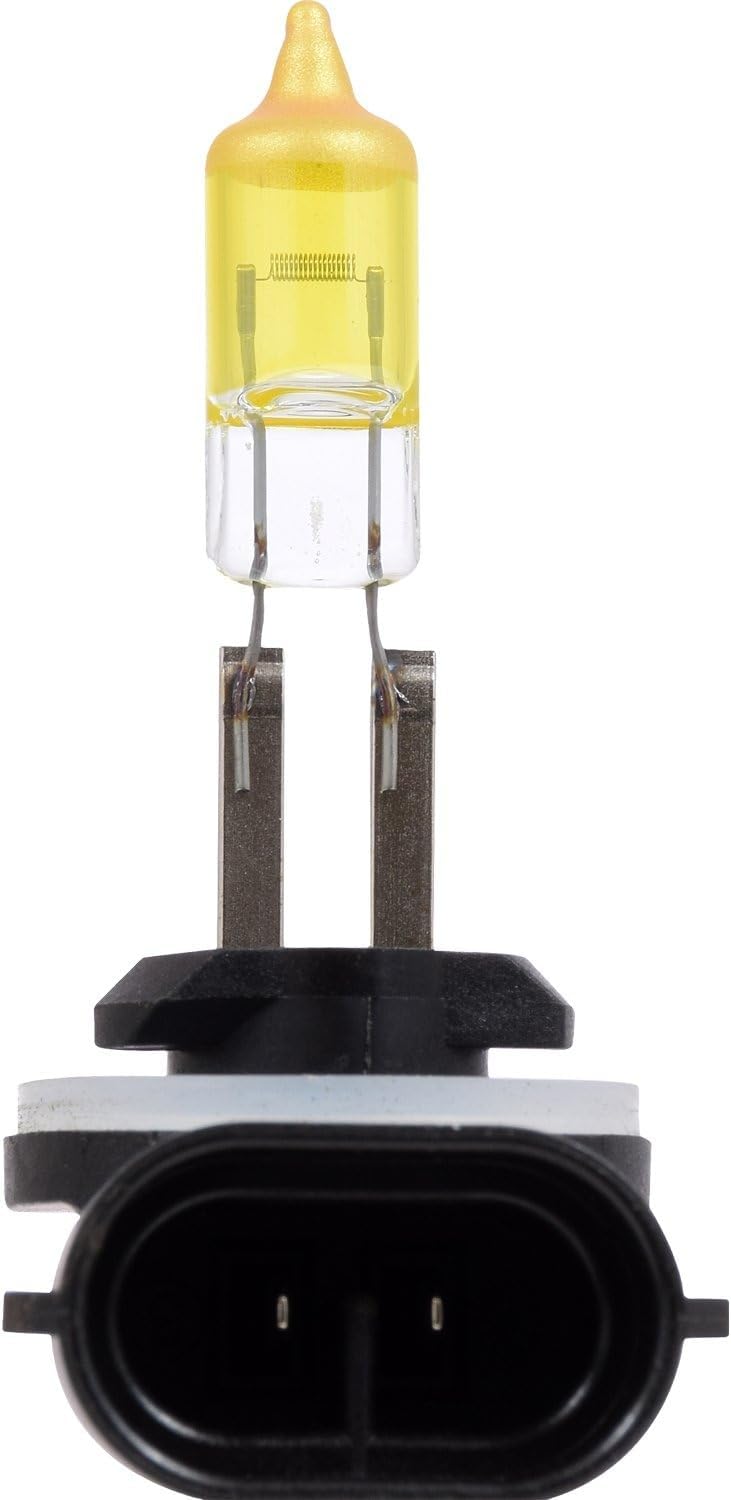 SYLVANIA - 881 Fog Vision - High Performance Yellow Halogen Fog Lights, Sleek Style & Improved Safety, Street Legal, For Fog Use Only (Contains 2 Bulbs)