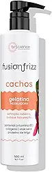 Gelatina Modeladora para Cachos, Cabelos Ondulados e Crespos 500ml – Definição Natural, Brilho e Hidratação Fusionfrizz Brscience