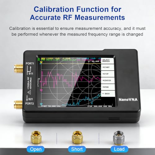 Image of [Upgraded] AURSINC NanoVNA-H Vector Network Analyzer 9KHz -1.5GHz HW V3.7 HF VHF UHF Antenna Analyzer, Measuring S Parameters, SWR, Phase, Delay, Smith Chart