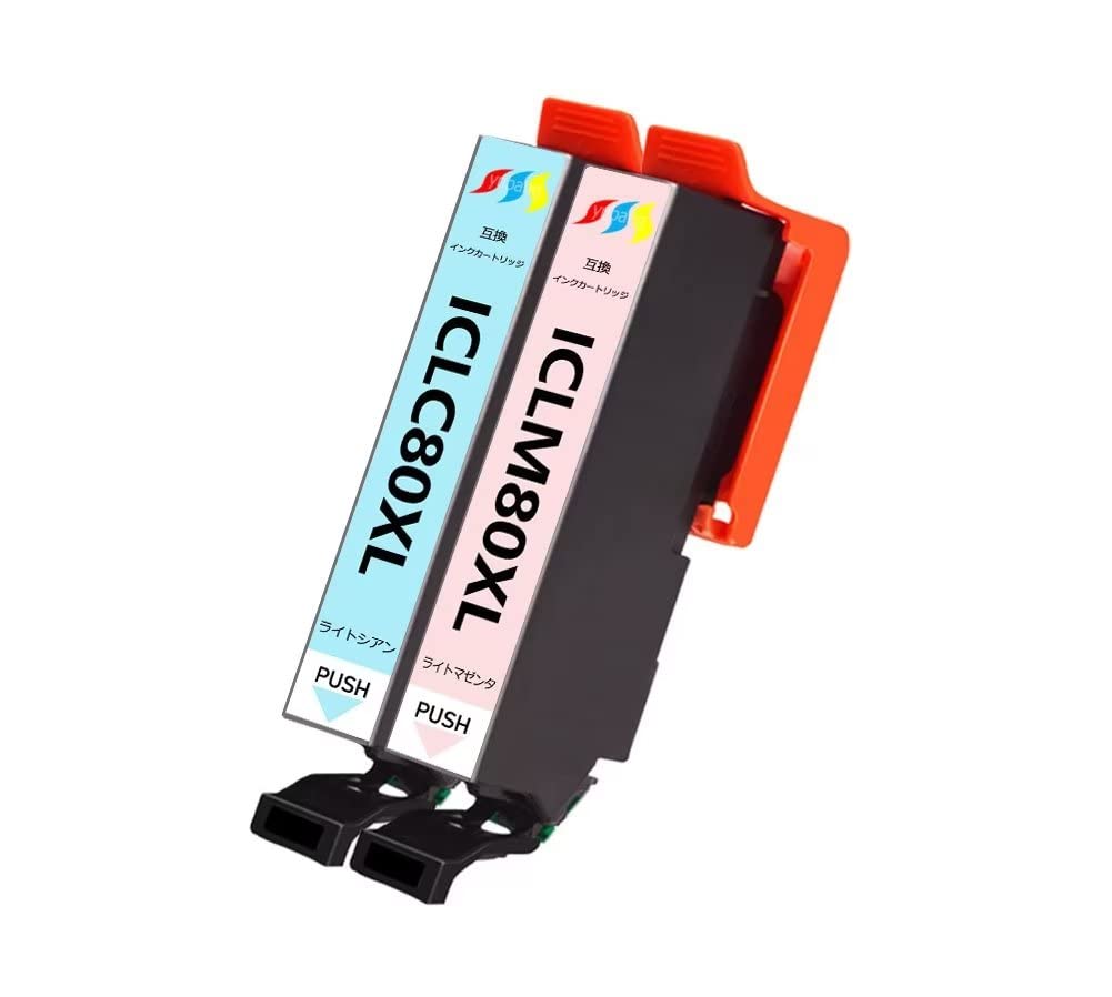 Amazon.co.jp: IC80L互換インクカートリッジLCライトシアンLM