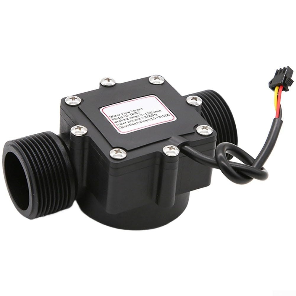 Débitmètre d'eau industriel ZJ-DN32 capteur de pipeline 1-120 l/min pour irrigation 24V
