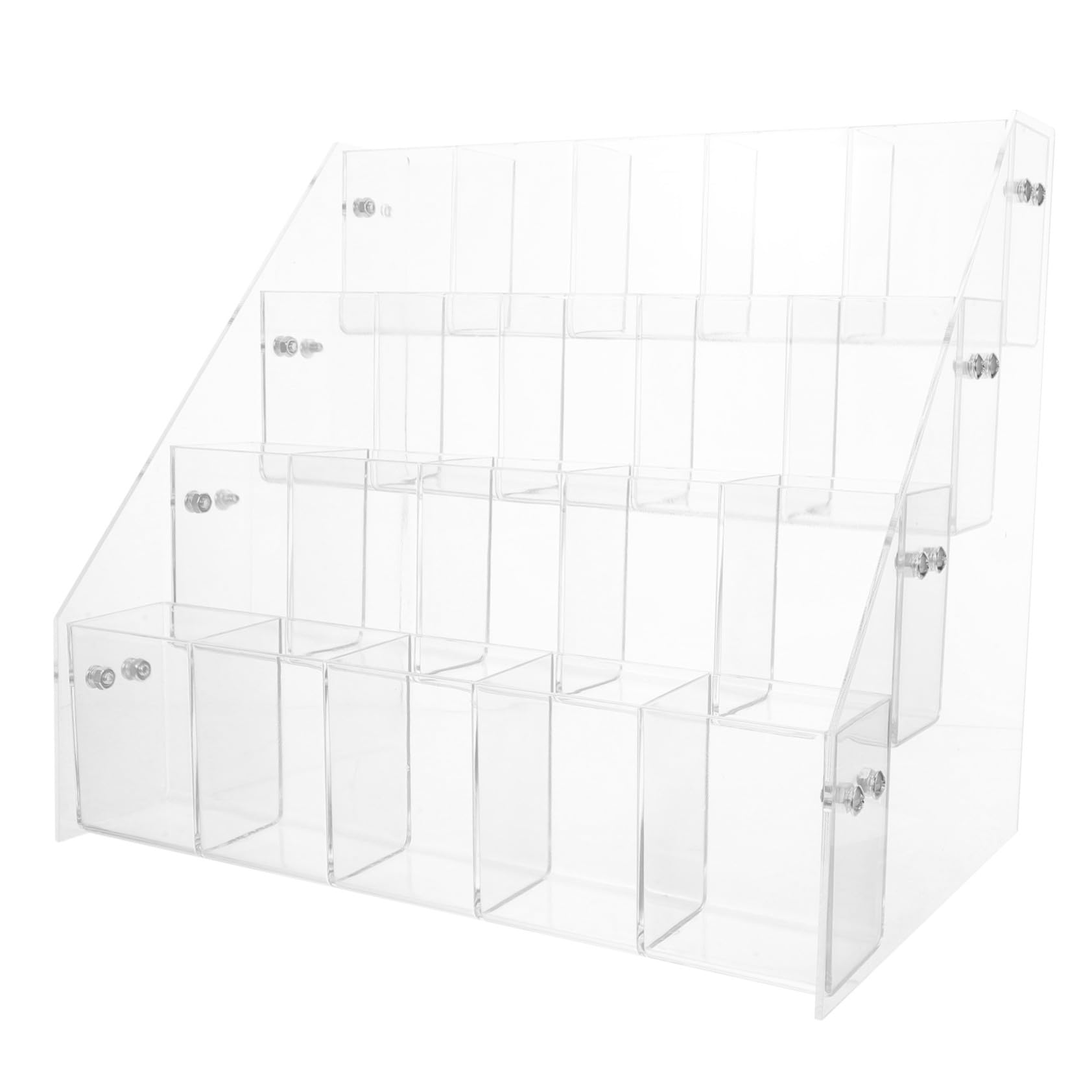 Porte-crayon acrylique gain de place à base stable pour organiser vos stylos