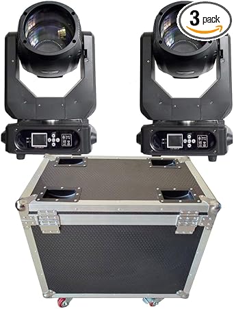 2Lights+1Flycase Beam 295W 14R Moving Head Stage Light DMX Controller DJ Disco Wedding Party Stage Lighting Flightcase
