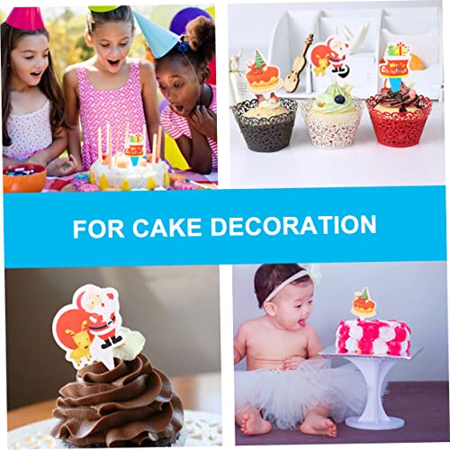 NOLITOY 30 Pçs Cupcake Decorações Para Festa De Natal Decoração De Frutas Decoração De Natal Bolo De