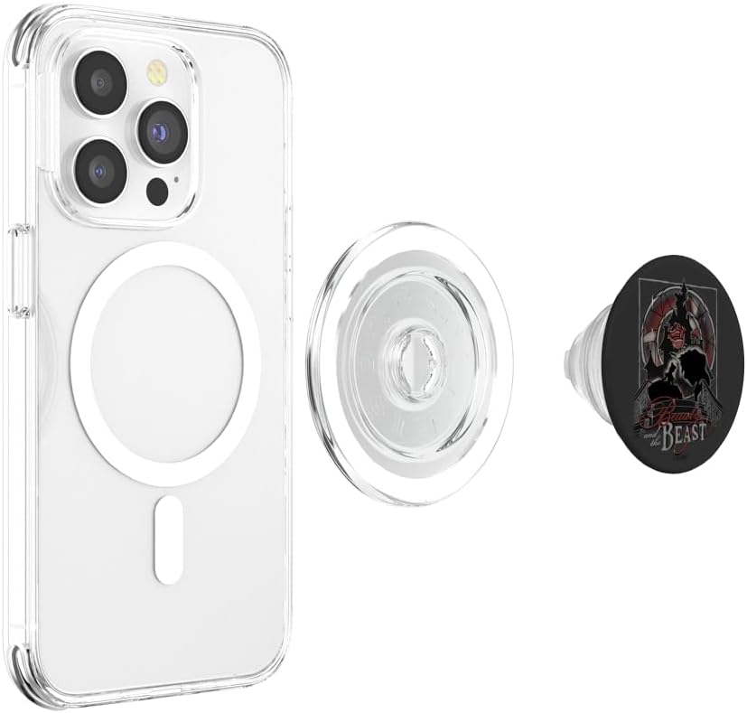 Disney Beauty And The Beast Artsy Silhouette Poster PopSockets MagSafe PopGrip for iPhone