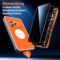 TAURI für iPhone 17 Pro Sichtschutz 6,3 Zoll - 2 Stück – Ansicht 3