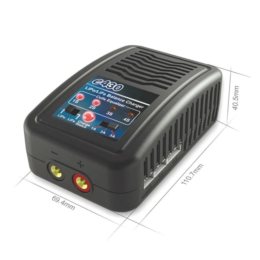 e430 2-4S LiPo Life Cargador de equilibrio de batería 3A 30W AC100V-240V para RC Car Boat Aircraft Drone Baterías Carga