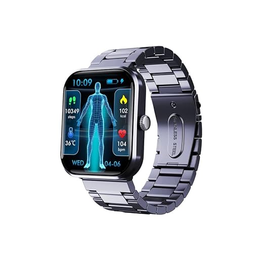 �X�}�[�g�E�H�b�` �y2026�V�o��&1.96�C���`HD���ʁzBluetooth �ʘb�@�\�t�� ����J�����[ ���b�Z�[�W���M�ʒm iPhone/�A���h���C�h�Ή� �������o�b�e���[ �r���v �����v Smart Watch IP68�h�� �V�C�\�� ���y���� �A