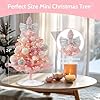 Amazon.com: HOMDAILY Mini Pink Christmas Tree, 2ft Artificial Small ...