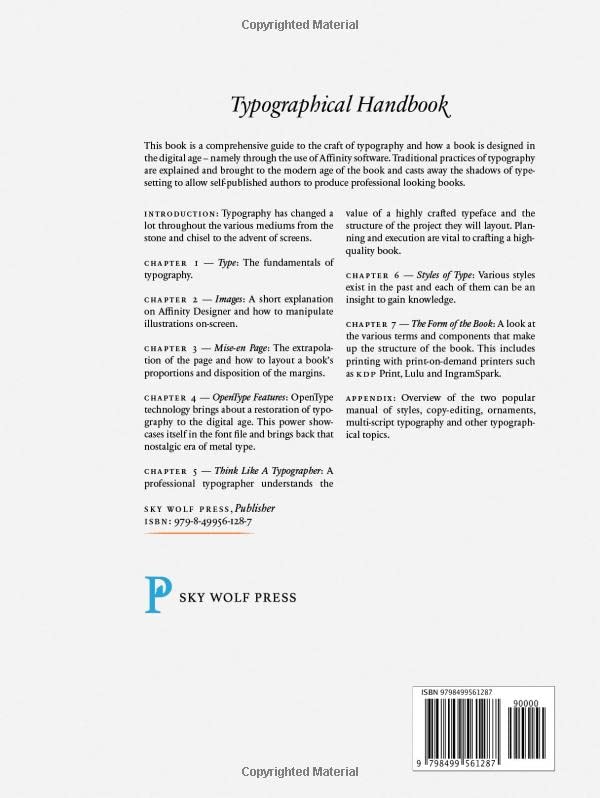 Typographical Handbook le guide de composition typographique à l'ère du design digital