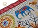 India colors. Camino de Mesa Exclusivo hindú (aari 18x72 Inch.), Mantel Decorativo,...