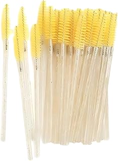 فرش رموش مرنة للاستخدام الشخصي والمهني – 12 قطعة – لون أصفر