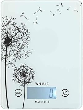 Digital Kitchen Scale 5000g/ 0.1g, Electronic Scale Kitchen, Gram Scale with Trays, LCD, Tare, Digital Scale Grams and Ounces, Kitchen Scale Baking for Food, Cooking, Nutrition