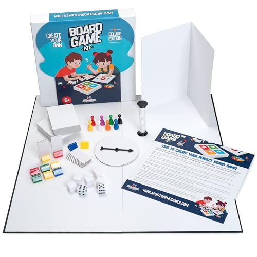 CREA tu Propio Juego de Mesa (Tablero de Juego en Blanco, Caja y