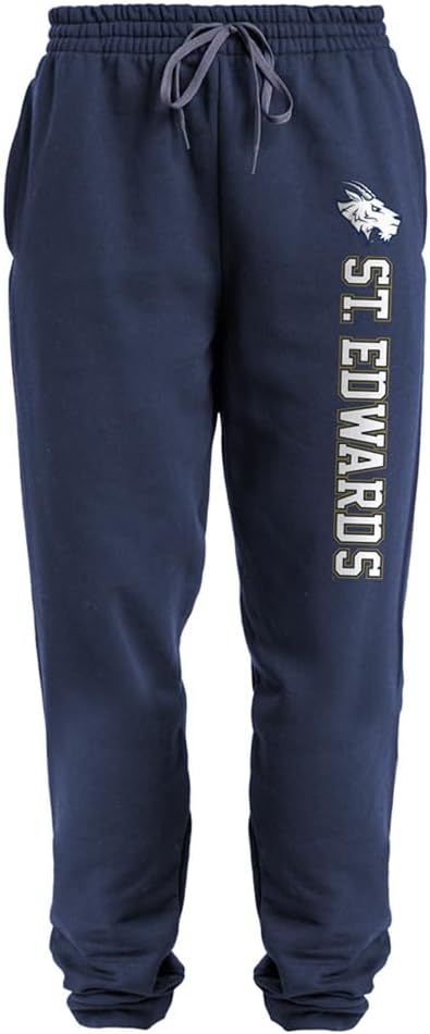 Official Collegiate Secondary Vertical Text Unisex Jogger Sweatpants with Pockets Collection 3