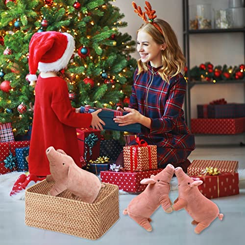 Aucooma Pig Stuffed Animal Simulation Stuffed Pig Plush Toy Plush Stuffed Doll 9.8" #TOP6