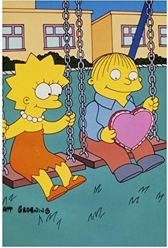 The Simpsons Tv Series 19 8 Inch X 10 Inch Photograph Lisa On Swingset W Valentine Kn At Amazon S Entertainment Collectibles Store
