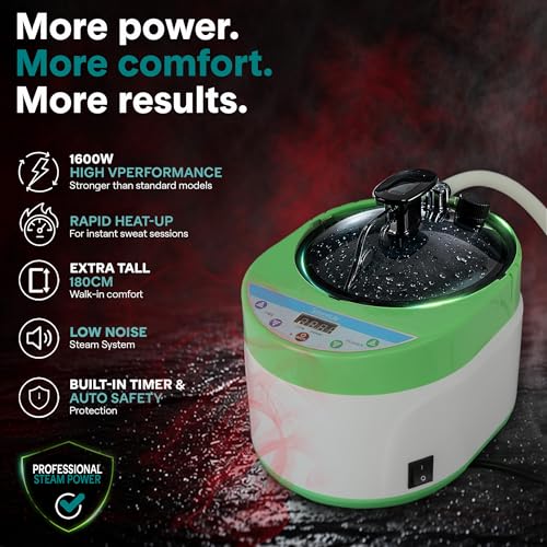 SereneLife Portable Steam Sauna - Sauna Box, Personal Spa, Includes Chair & Remote, Used for Relaxation, 35.43'' x 35.43'' x 70.87'', Black by SereneLife - Image 2