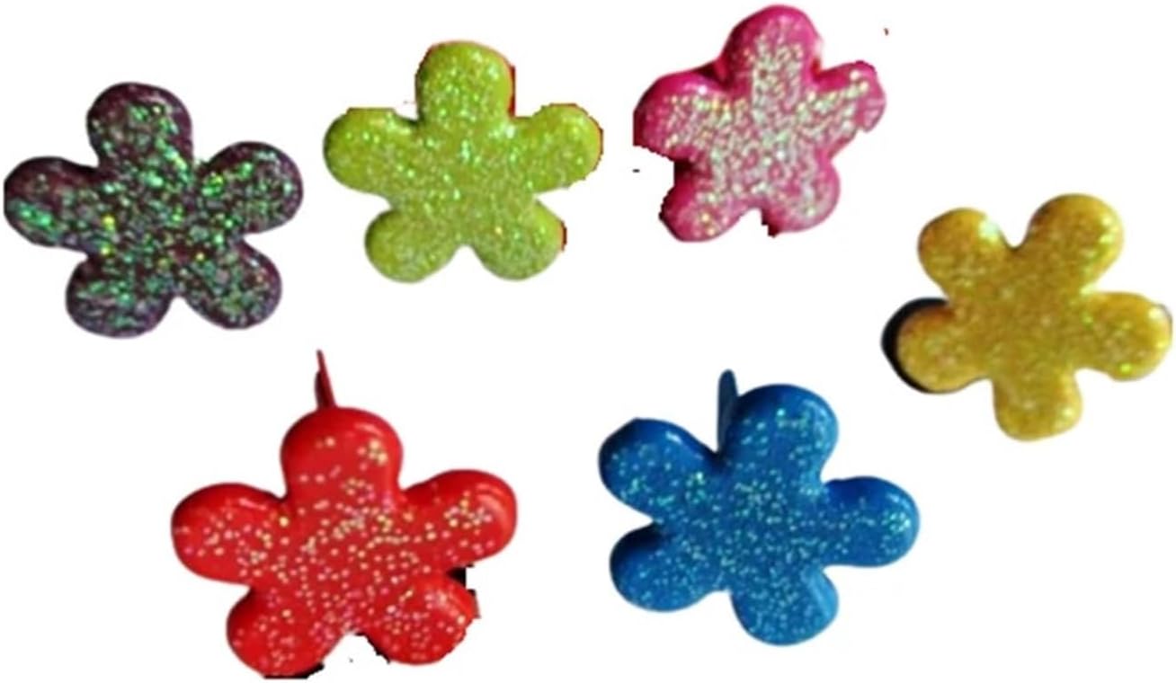 100pcs 13mm Mixed Color Flower Brads Scrapbooking Wedding