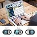 SIREG Webcam Cover Ultra Thin - Web Camera Cover fits Laptop,Tablet,PC,Computer, Smartphone, Protect Your Privacy and Security,Strong Adhesive (Jellyfish B- 3 Pack)