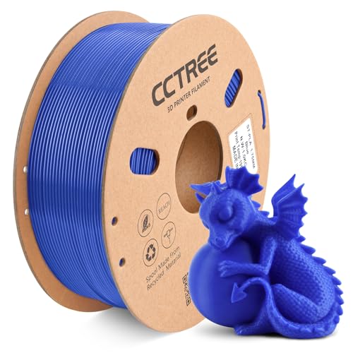 CCTREE PLA+ 3D Printer Filament 1.75 mm, 1KG Cardboard Spool, Blue
