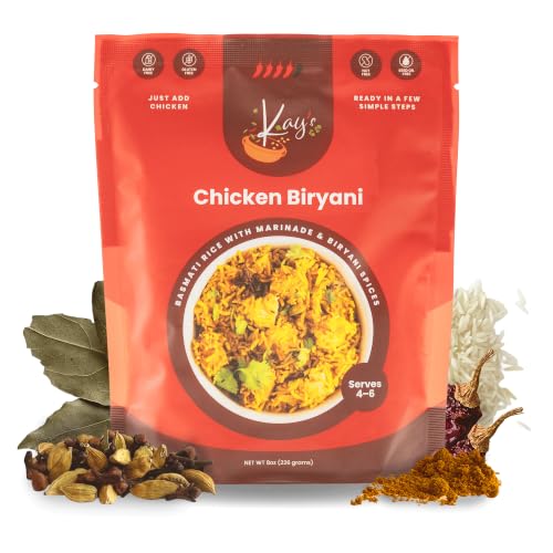 Kay's Curries Chicken Biryani Kit, Basmati Rice, Gluten-Free, 4-6...