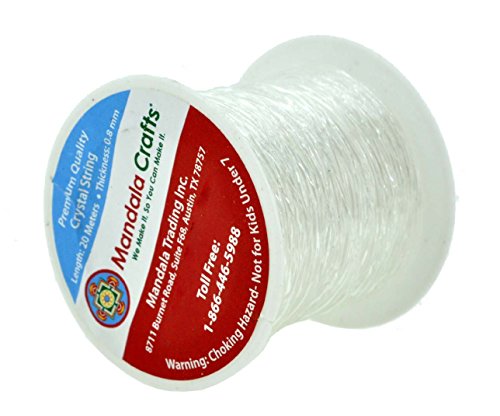 Mandala Crafts Crystal String Elastic String For Jewelry Making – Stretchy Bracelet String For Bracelet Making - 0.8Mm 65 Yards Stretchy String For Bracelets Bead String Cord For Beading Thread #TOP1