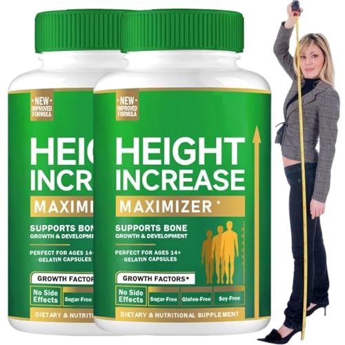 Suplemento Natural Para Crecer Más Alto, Suplemento Para El Crecimiento En Altura Y Vitaminas Para El Crecimiento (2 piezas)