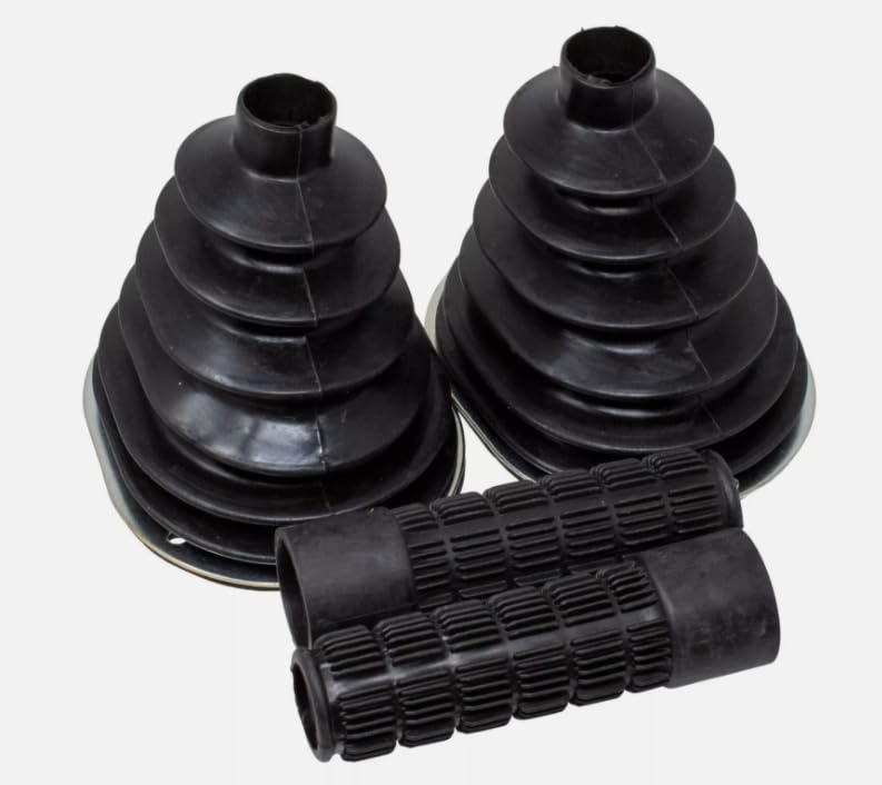Rubber Steering Boots & Grips Kit Compatible with T190 T200 T250 T300，Replacement for Bobcat OEM
