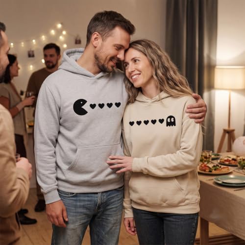 Image of Anniversary Matching Shirts, for Couple, Heart Design T-Shirt Set, Wedding Present, Honeymoon Outfit