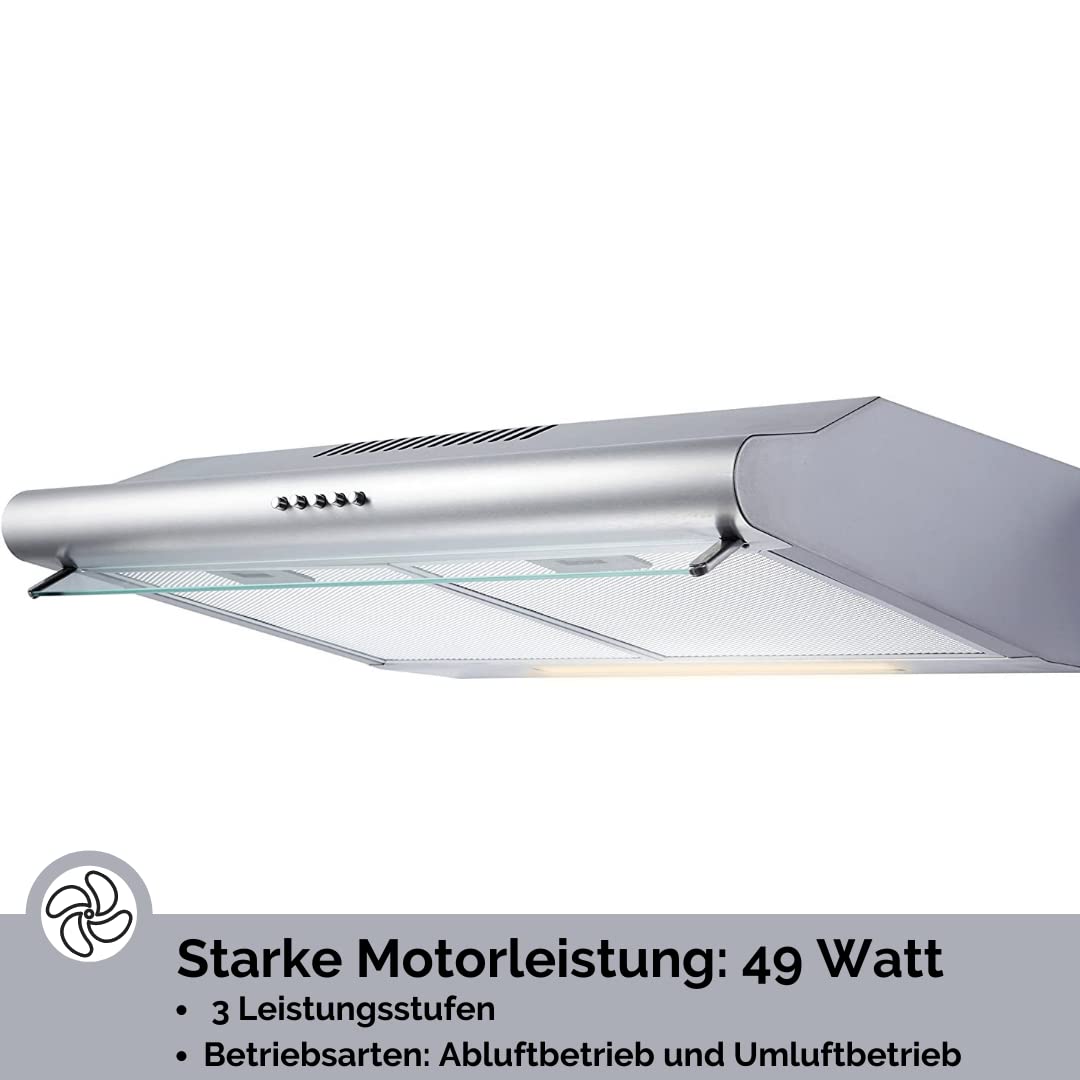 PKM Unterbauhaube UBH 3001 X Dunstabzugshaube 60 cm Edelstahl Abluft Umluft