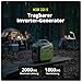 Inverter Generator KSB 22i S stromerzeuger 2000 W, Electronic Conversion Quiet Lightweight Petrol Notstromaggregat Euro V Motor, 2 x 16 A (230 V) Sockets, ECON Mode, Sound Insulation Housing