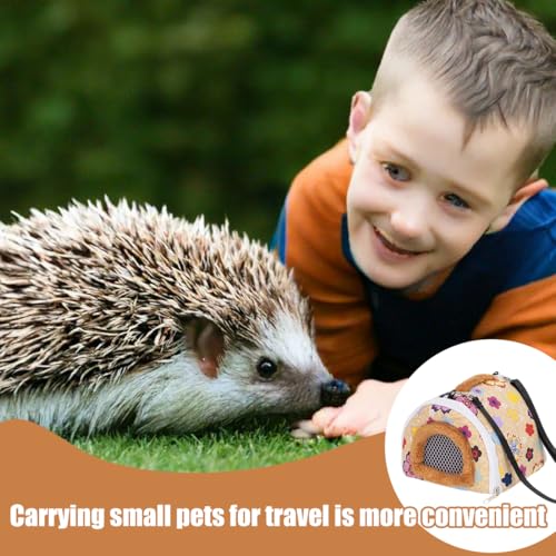 HAZMA Meerschweinchen Transportboxen, Hamster Carrier,Hamster Reiseträger,Tragbarer Hedgehog Transportbox,Faltbar Rutschfestes Und Winddichtes Design, Für Mäuse Chinchillas(18 * 18Cm)