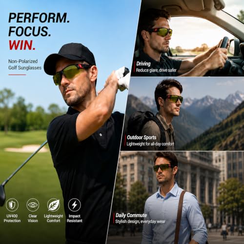 BLAITEJUS HD Golf Ball-Finding Sunglasses