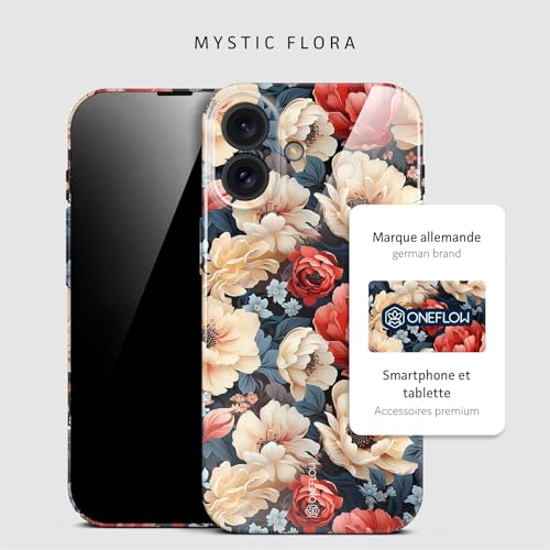 Coque fleurs pour iPhone 16 Plus protégeant l'objectif des rayures et salissures - 4
