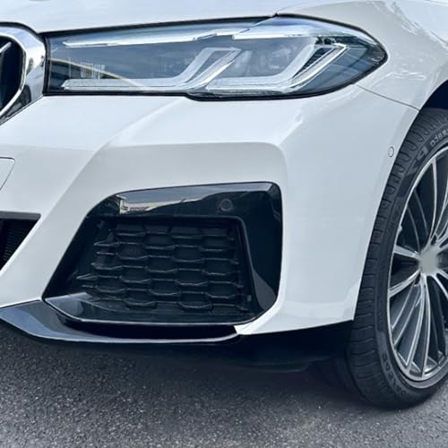 1 par de spoiler de lábios dianteiro preto brilhante robusto elegante para-choque dianteiro divisor