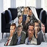 Ryan Reynolds Soft and Comfortable Warm Fleece Blanket for Sofa, Bed, Office Knee pad,Bed car Camp...