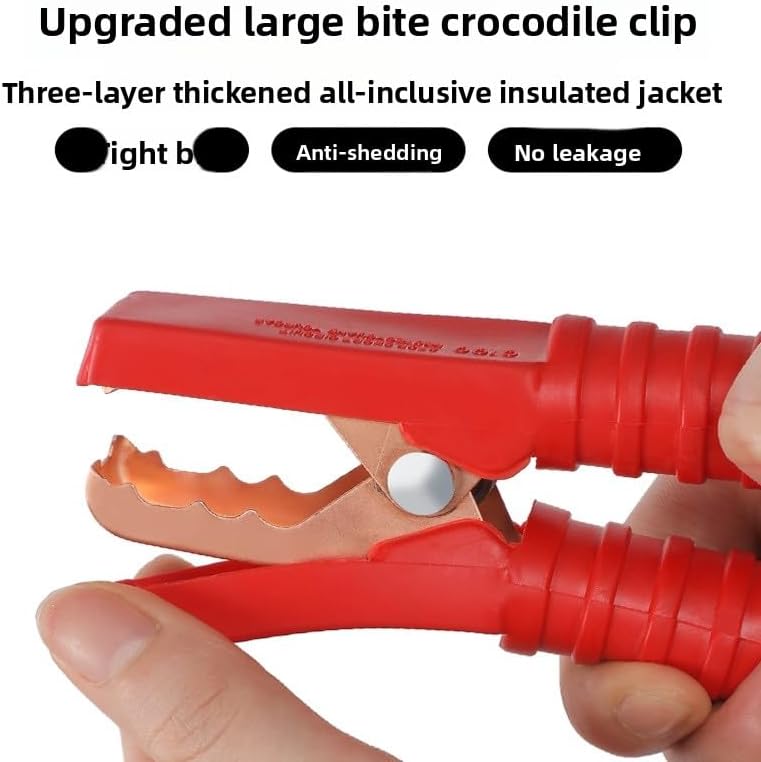 Pure Copper Car Jump Start Cable Universal Clamps for Automobiles Boat Yacht Emergency Power Connection High Current Capacity