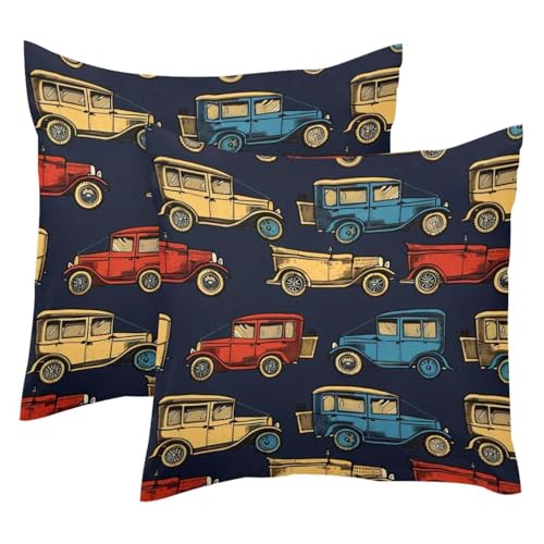 Housse de coussin velours doux double face voiture 50x50 - 2