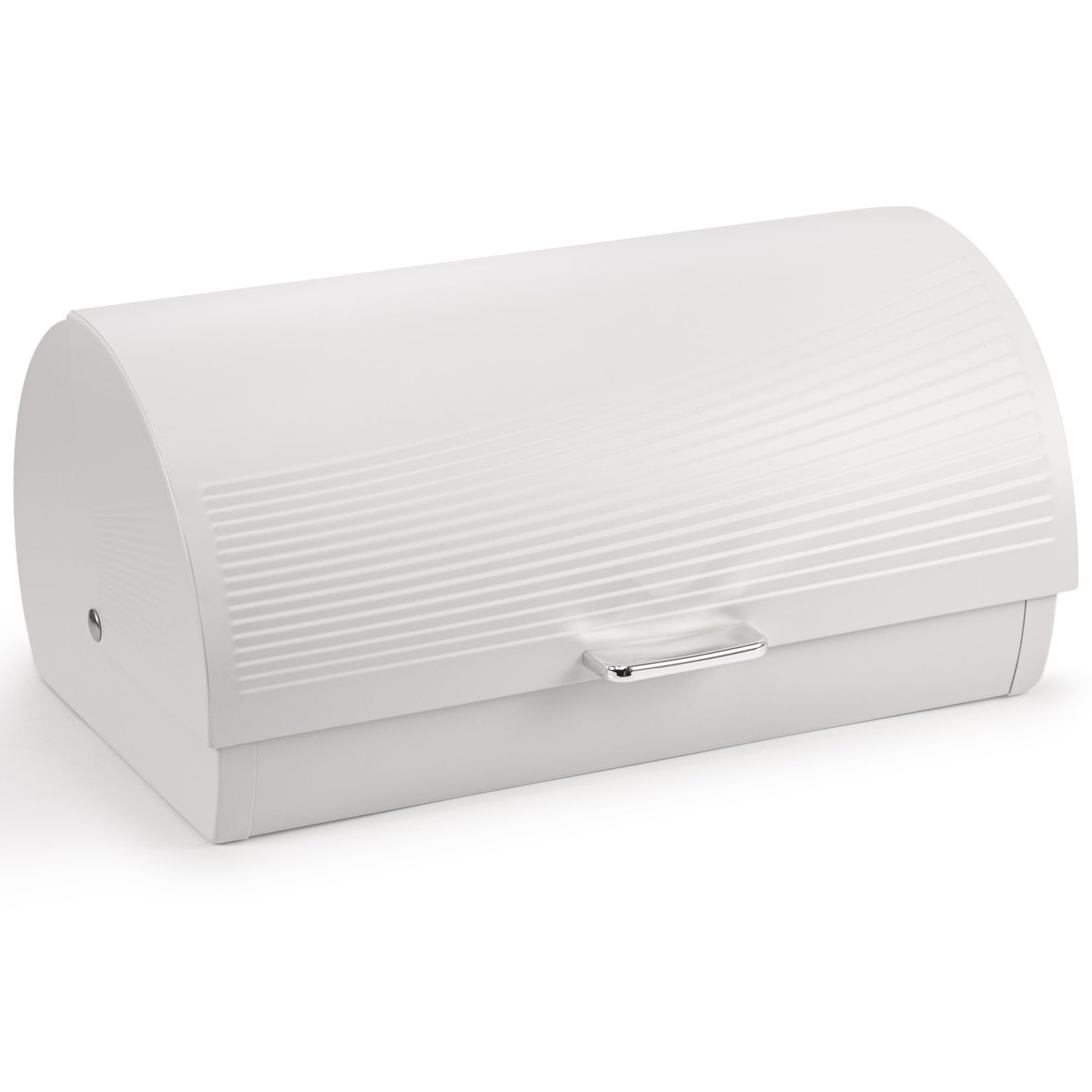 EHC Bread Bins for Kitchen, Bread Box with lid, Kitchen Storage Bin, Bread Container, VENTILATED Back to keep Contents Fresher for longer - White