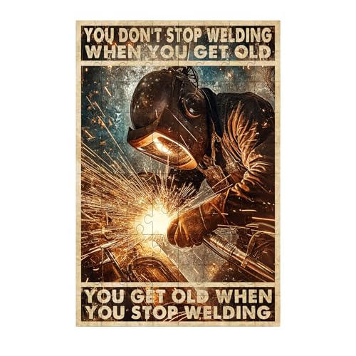 Welder 500-Piece Jigsaw Puzzle Educational Family Game