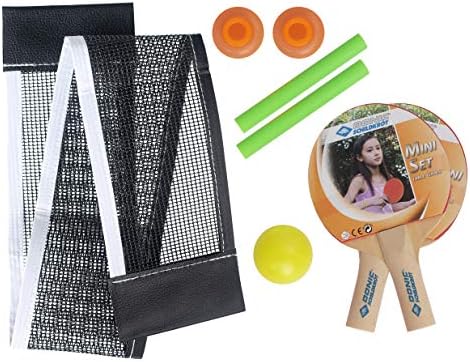 Donic-Schildkröt Rallye Table Tennis Net, Competition Rugged Set, Adjustable, Cotton, Stable Fixation, Maximum Table Thickness 5 cm, 808341