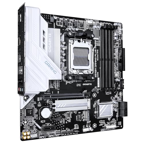GIGABYTE B840M Gaming Plus WIFI6E Carte Mère – Processeurs AMD Ryzen 9000 VRM 8+2+2 Phases Jusqu’à 8200 MHz DDR5 O.C. 2× .2 PCIe 4.0 Wi FI 6E LAN 1 GbE USB 3.2 Gen 2 - vue 4