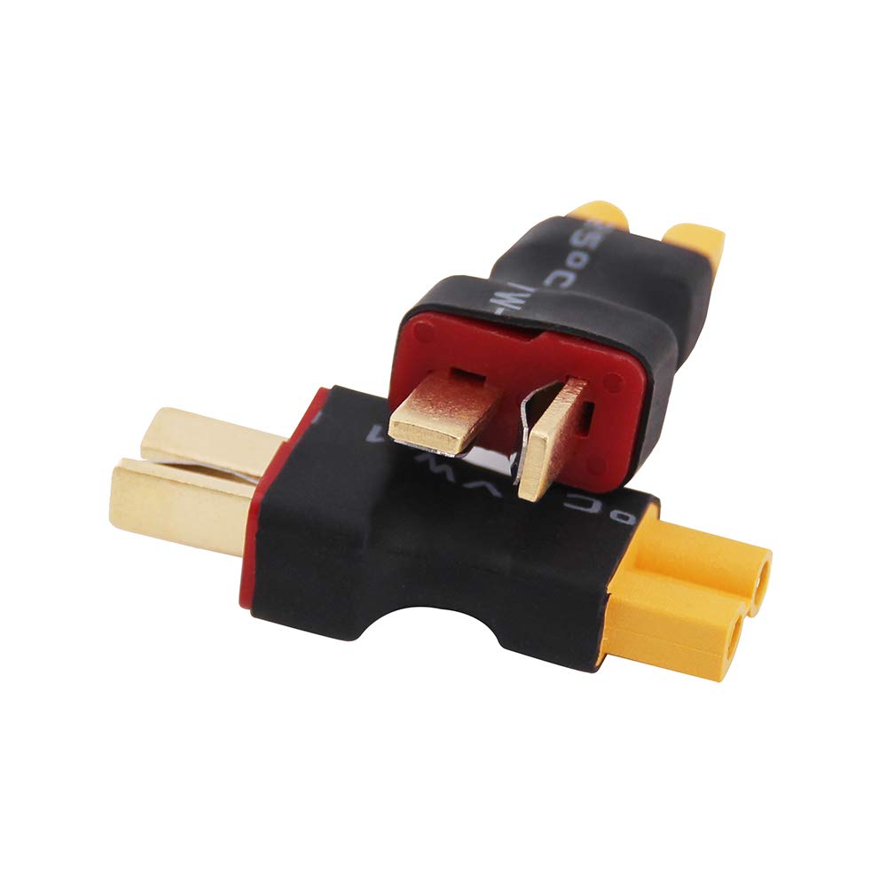 Connettore Traxxas A Deans Femmina Adattatore Da Connettore Traxxas Maschio A Deans T Femmina Per Batterie LiPo RC - Cavo 12AWG Accessorio Per Auto Telecomandate Ricarica