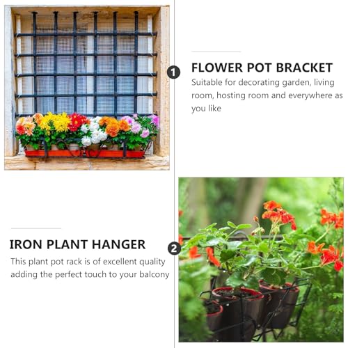 Support suspendre pour pot de fleurs design délicat facile à installer