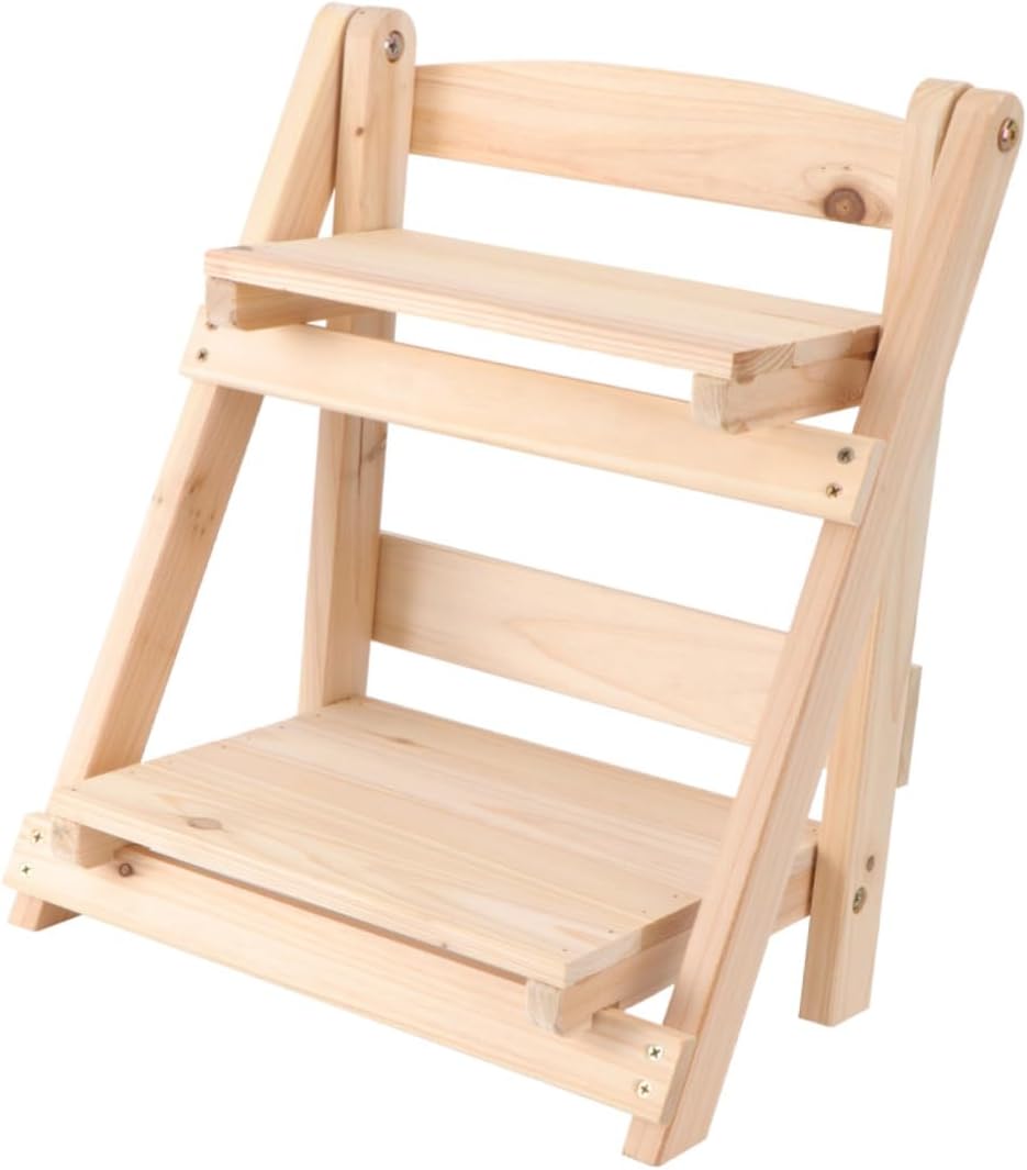 Alipis Retro Style Shelf for Flower Pot Multi-layer Plant Stand for Home Office Balcony