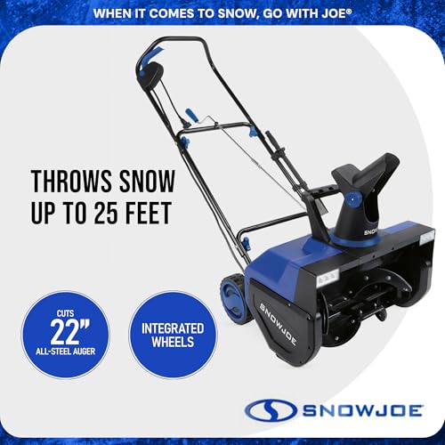 Snow Joe Corded Electric Snow Blower with Dual LED Lights, 22-Inch Clearing Path, 15-Amp Motor - Heavy-Duty Blowing Machine for Ice Removal from Driveway, Sidewalk, and Walkway, SNJ-SJ627E image 6