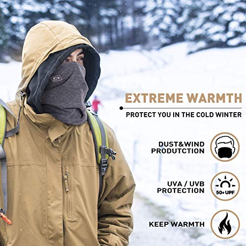 Omdex 3 Pack Winter Neck Warmer Gaiter With Filter, Adjustable Fleece Warm Face Cover, Windproof Neck Scarf For Cold Weather Snowboard Skiing Cycling Outdoor Sports, For Women & Men & Kids #TOP5