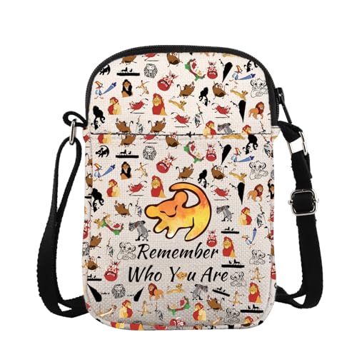 ZJXHPO Lion Cross Body Bag Remember Who You Are - Shoulder Bag Lion Lover Gift (Remember CB)