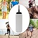 DYNWAVE Sports Water Bottle Water Cup Portable Lightweight Reusable Fitness Bottle 1 L for Running Hockey Outdoor Activities Boxing, White